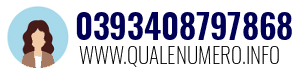 Numero di telefono 0393408797868 0393408797868