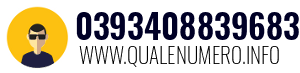 Numero di telefono 0393408839683 0393408839683