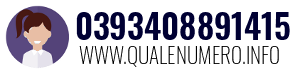 Numero di telefono 0393408891415 0393408891415