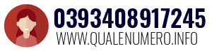 Numero di telefono 0393408917245 0393408917245