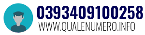 Numero di telefono 0393409100258 0393409100258