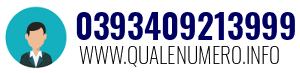 Numero di telefono 0393409213999 0393409213999