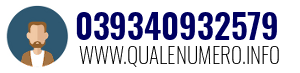Numero di telefono 039340932579 039340932579