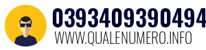 Numero di telefono 0393409390494 0393409390494