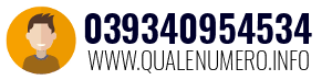Numero di telefono 039340954534 039340954534