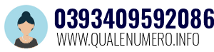 Numero di telefono 0393409592086 0393409592086