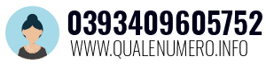 Numero di telefono 0393409605752 0393409605752