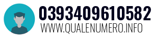 Numero di telefono 0393409610582 0393409610582