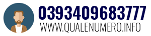 Numero di telefono 0393409683777 0393409683777