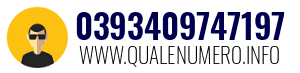 Numero di telefono 0393409747197 0393409747197