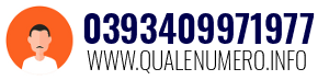 Numero di telefono 0393409971977 0393409971977
