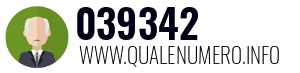 Numero di telefono 039342 039342