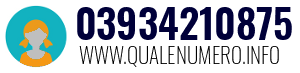 Numero di telefono 03934210875 03934210875