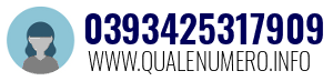 Numero di telefono 0393425317909 0393425317909