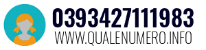 Numero di telefono 0393427111983 0393427111983