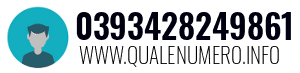 Numero di telefono 0393428249861 0393428249861