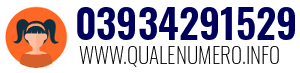 Numero di telefono 03934291529 03934291529