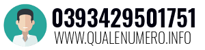 Numero di telefono 0393429501751 0393429501751