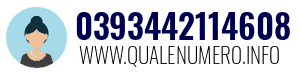 Numero di telefono 0393442114608 0393442114608