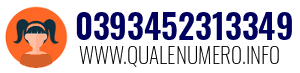 Numero di telefono 0393452313349 0393452313349
