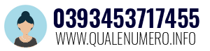 Numero di telefono 0393453717455 0393453717455