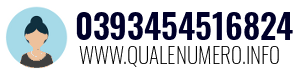 Numero di telefono 0393454516824 0393454516824