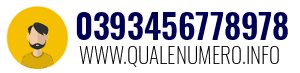 Numero di telefono 0393456778978 0393456778978