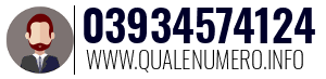 Numero di telefono 03934574124 03934574124