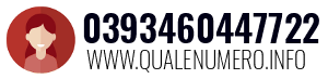 Numero di telefono 0393460447722 0393460447722