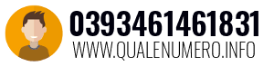 Numero di telefono 0393461461831 0393461461831