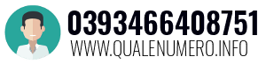 Numero di telefono 0393466408751 0393466408751