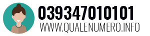 Numero di telefono 039347010101 039347010101