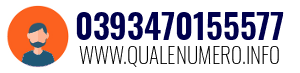 Numero di telefono 0393470155577 0393470155577
