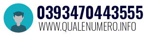 Numero di telefono 0393470443555 0393470443555