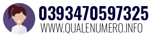 Numero di telefono 0393470597325 0393470597325