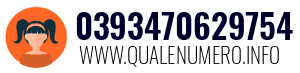 Numero di telefono 0393470629754 0393470629754