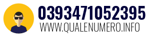 Numero di telefono 0393471052395 0393471052395