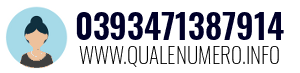 Numero di telefono 0393471387914 0393471387914