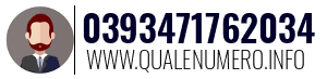 Numero di telefono 0393471762034 0393471762034