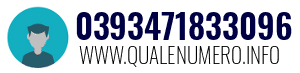 Numero di telefono 0393471833096 0393471833096