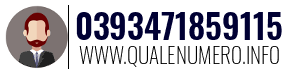 Numero di telefono 0393471859115 0393471859115