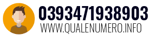Numero di telefono 0393471938903 0393471938903