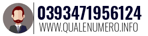 Numero di telefono 0393471956124 0393471956124
