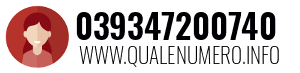 Numero di telefono 039347200740 039347200740