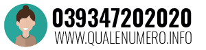 Numero di telefono 039347202020 039347202020