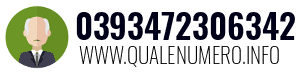 Numero di telefono 0393472306342 0393472306342