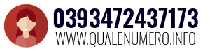 Numero di telefono 0393472437173 0393472437173