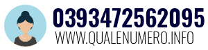 Numero di telefono 0393472562095 0393472562095