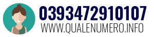 Numero di telefono 0393472910107 0393472910107