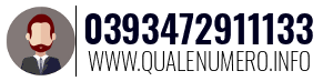 Numero di telefono 0393472911133 0393472911133